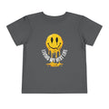 Toddler Tee — "Living My Best Life" Melted Smiley Graphic
