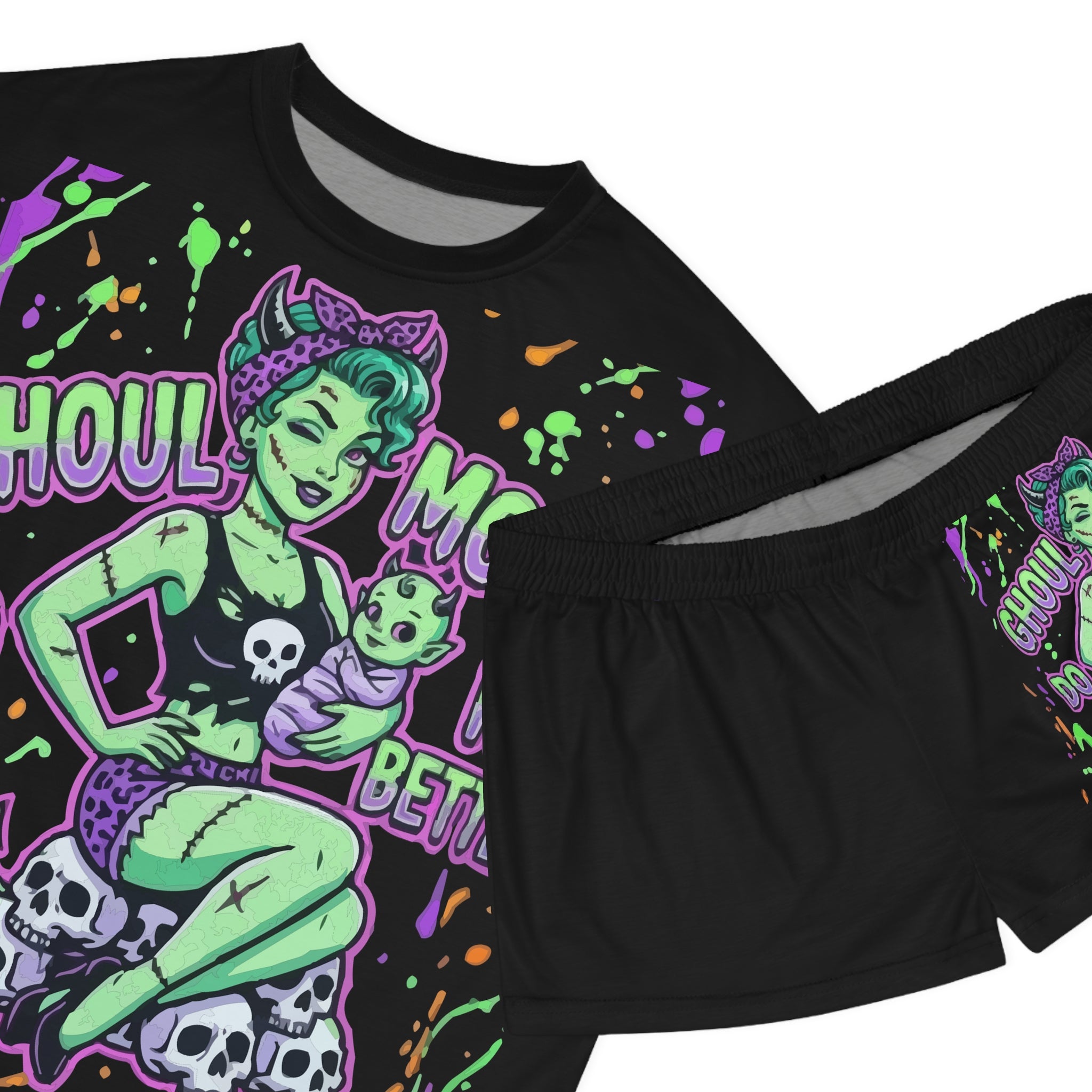 Women's Ghoul Moms Pajama Set — 'Ghoul Moms Do It Better' Halloween Sleepwear