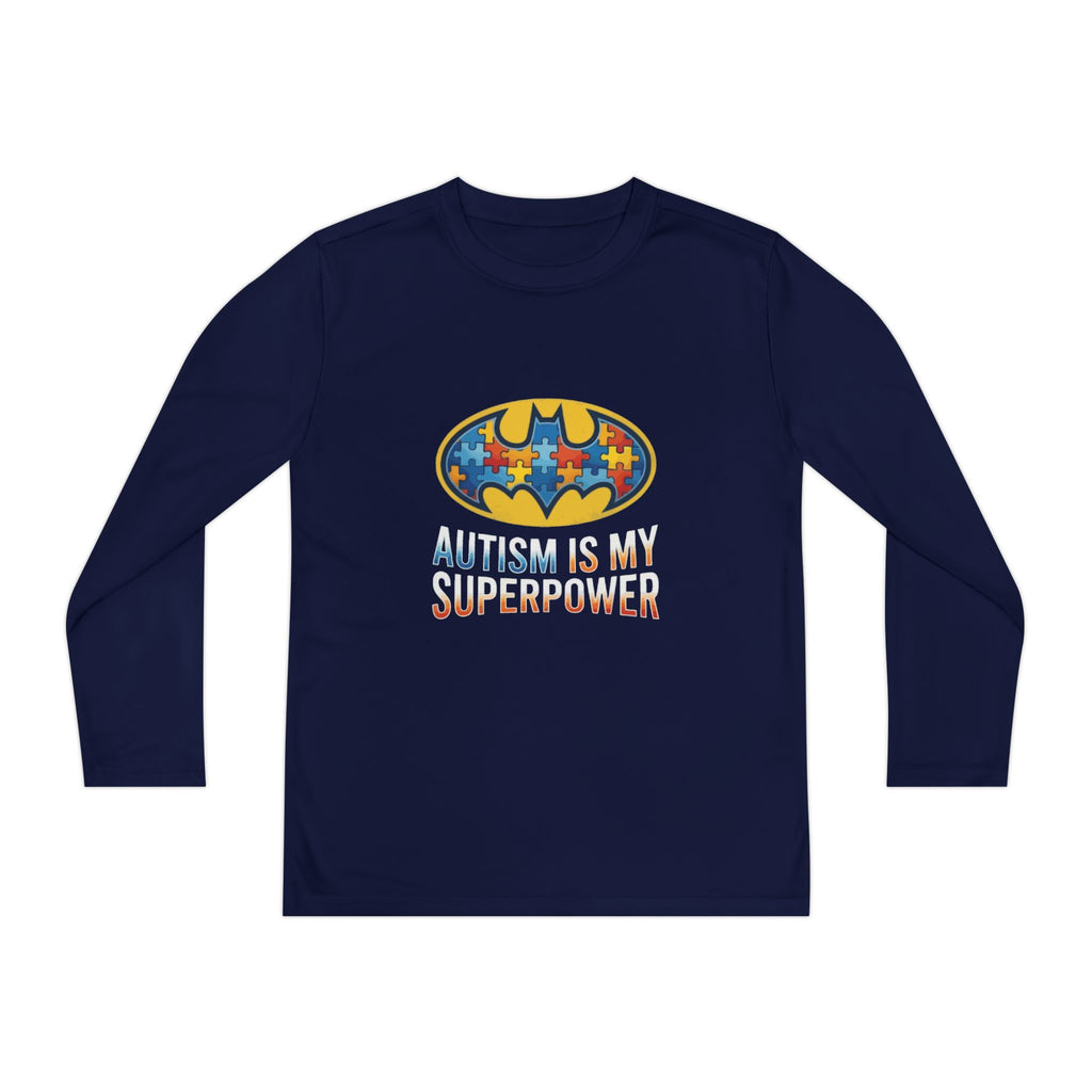 Autism Is My Superpower Youth Long Sleeve Tee