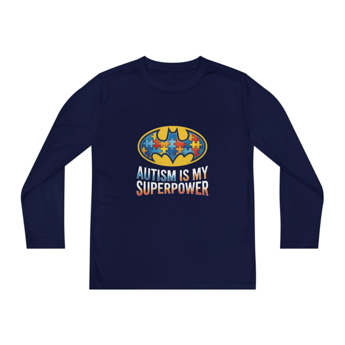 Autism Is My Superpower Youth Long Sleeve Tee