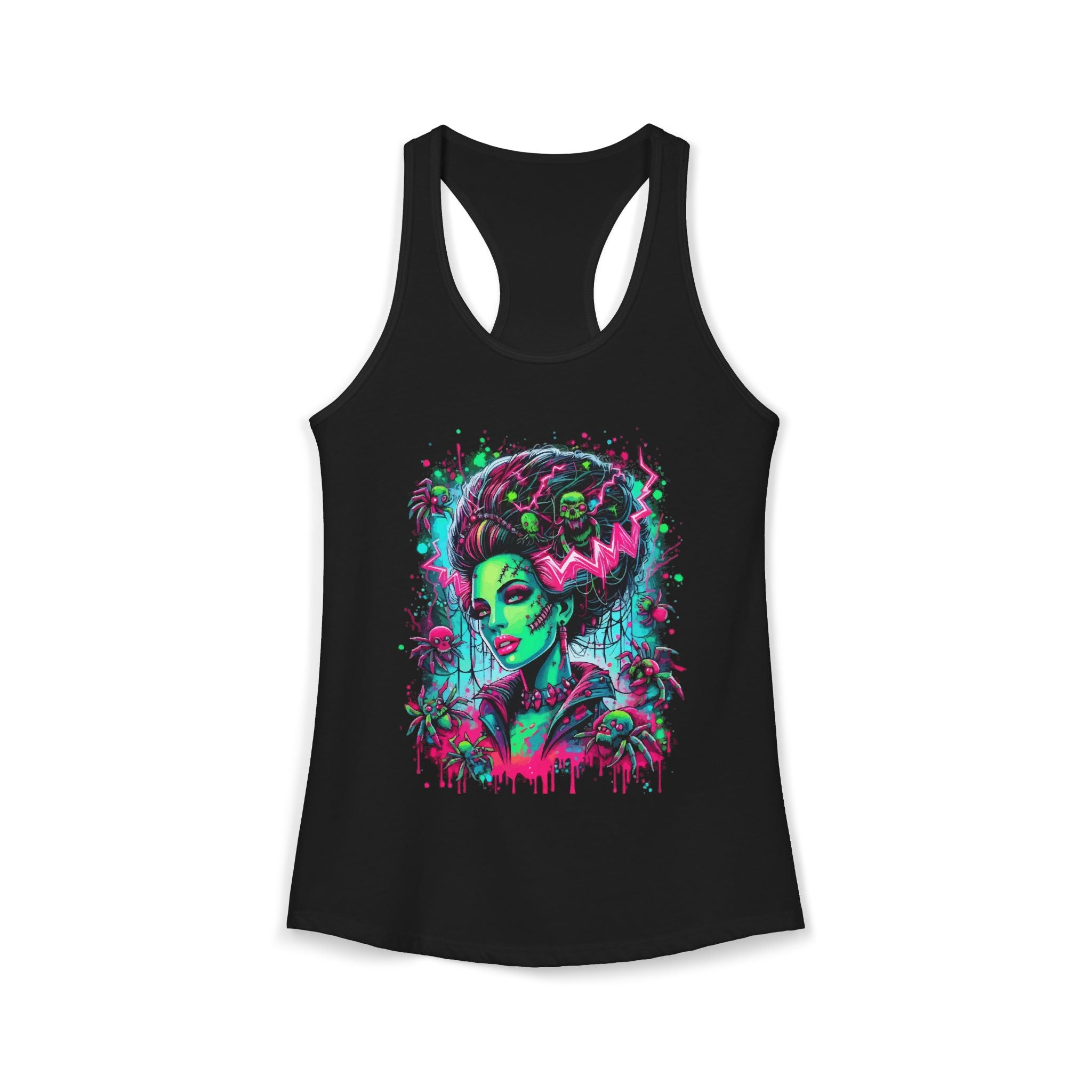 Neon Frankenstein's Bride Racerback Tank