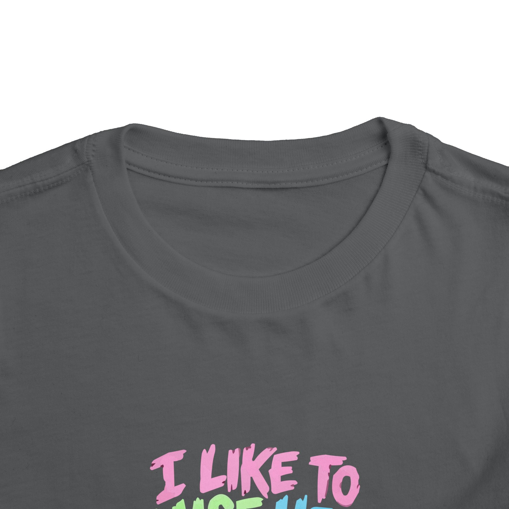 Toddler Tee - "I Like to Raise Hell" Cute Punk Vampire Graphic