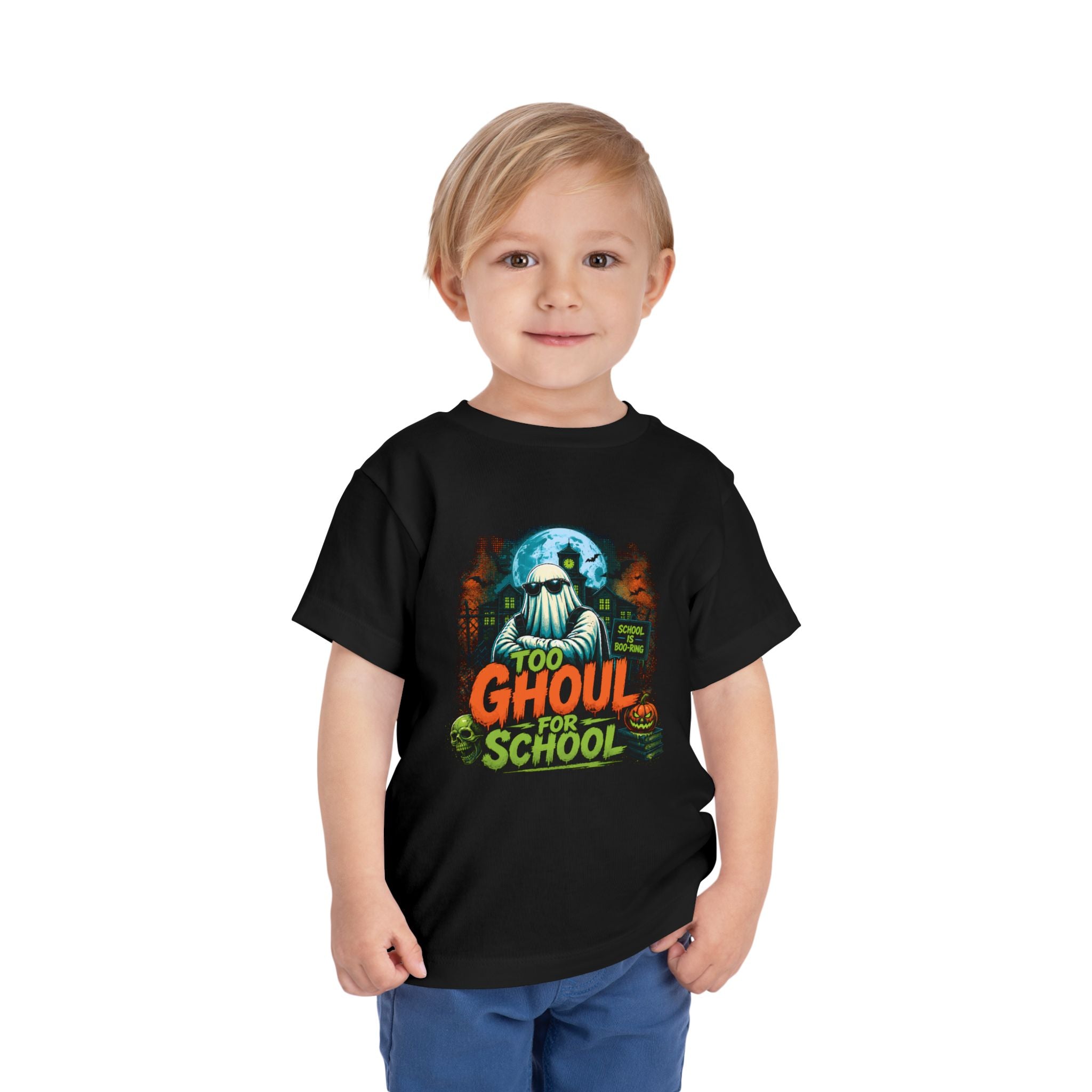 Too Ghoul For School Toddler Tee - Halloween Kids Graphic Shirt