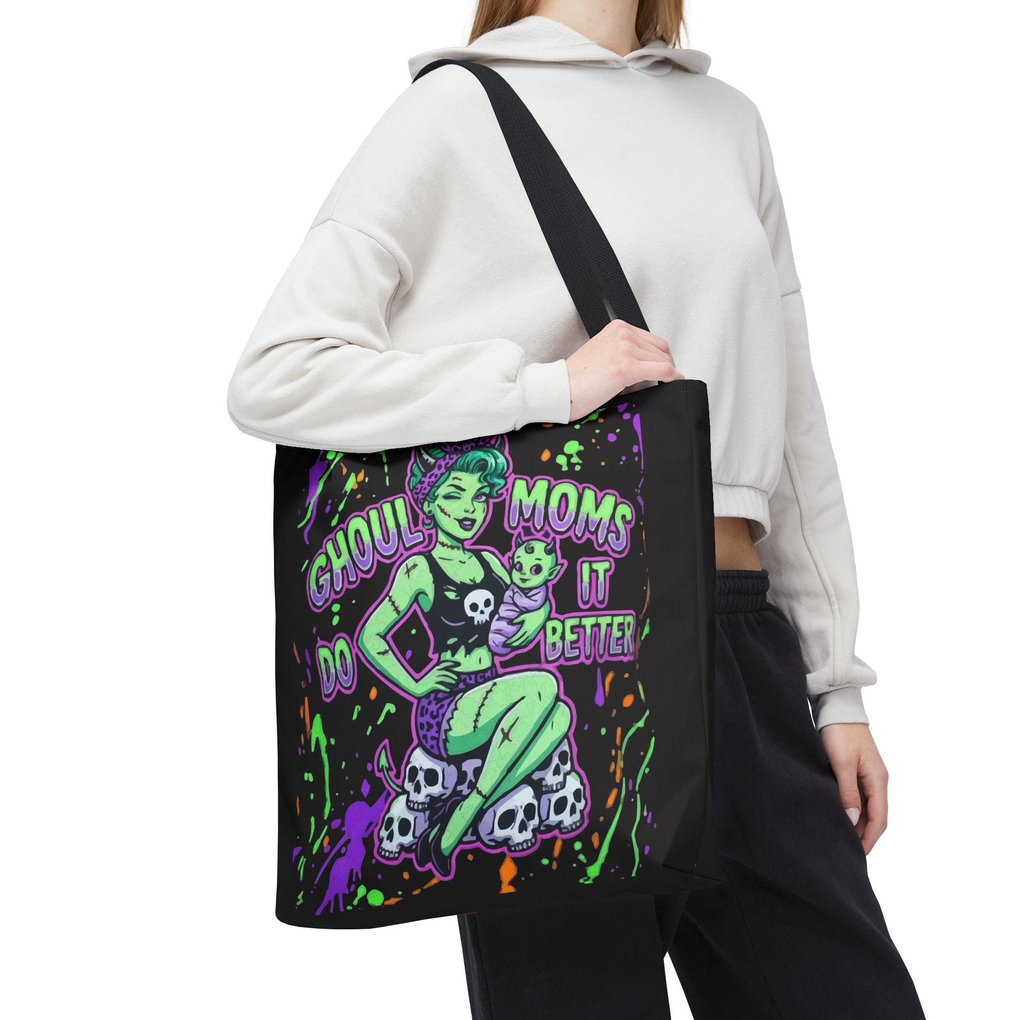 Ghoul Moms Do It Better Tote Bag — Halloween Mom Trick-or-Treat Tote