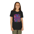 Youth Tee — "Autism Isn't a Disability, It's a Different Kind of Ability" Colorful Skull Design
