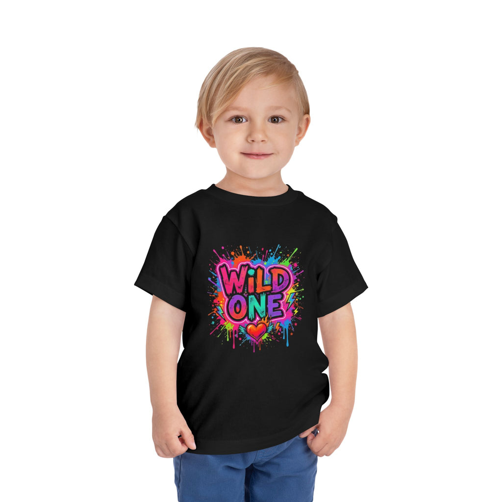 Wild One Toddler Tee — Colorful Graffiti First Birthday Shirt