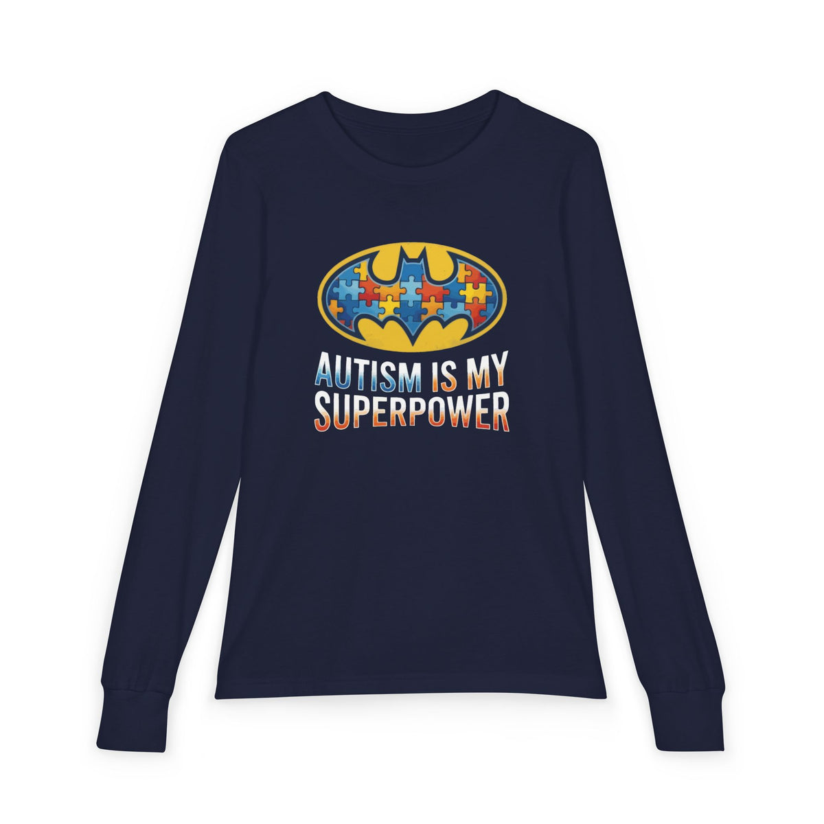 Autism Is My Superpower Youth Long Sleeve Tee