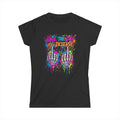 Women's Softstyle Tee — Have the Day you Deserve-Classic Plain Black Crewneck T-Shirt