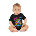 Infant One-Piece - "Oops I Made a Stinky" Colorful Monster Baby Bodysuit