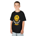 Kids Tee — Melting Smiley "Living My Best Life" Graphic