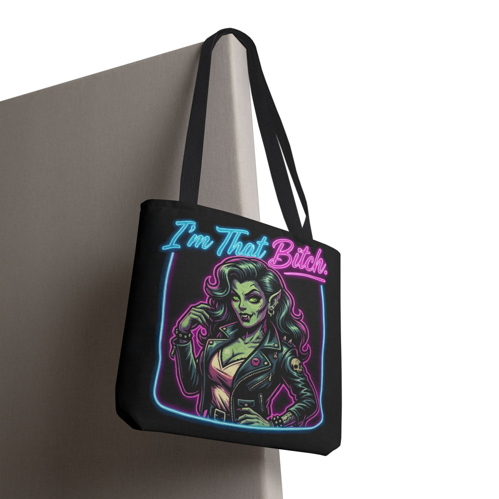 Tote Bag — "I'm That Bitch" Neon Pin-Up Tote