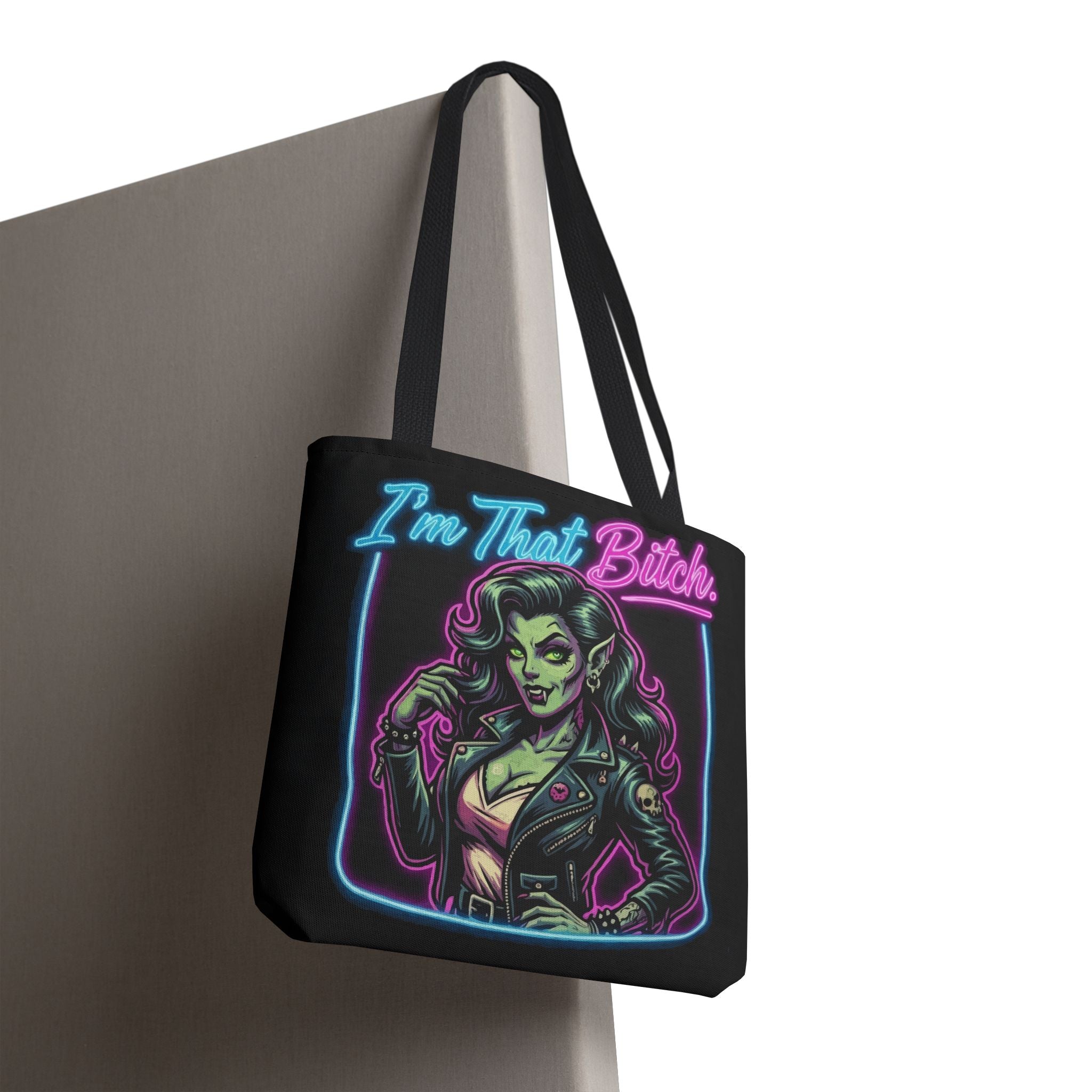 Tote Bag — "I'm That Bitch" Neon Pin-Up Tote