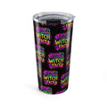 20oz Tumbler — 'Resting Witch Face' Colorful Halloween Travel Cup