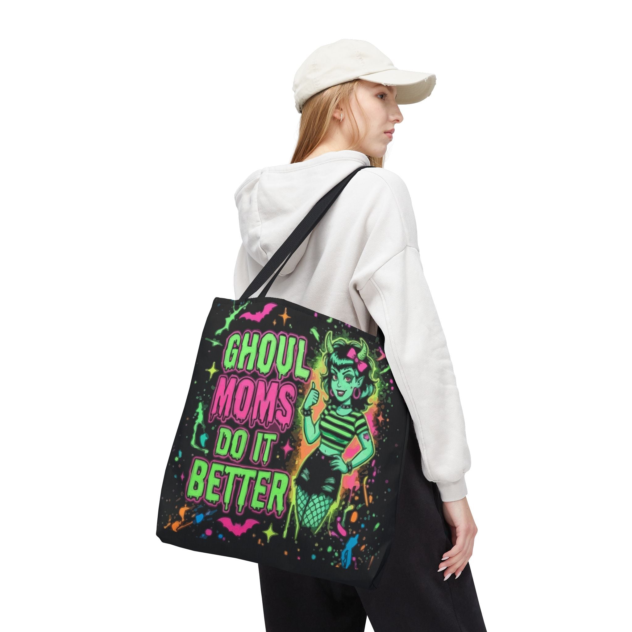 Ghoul Moms Do It Better Tote Bag — Retro Halloween Mom Gift