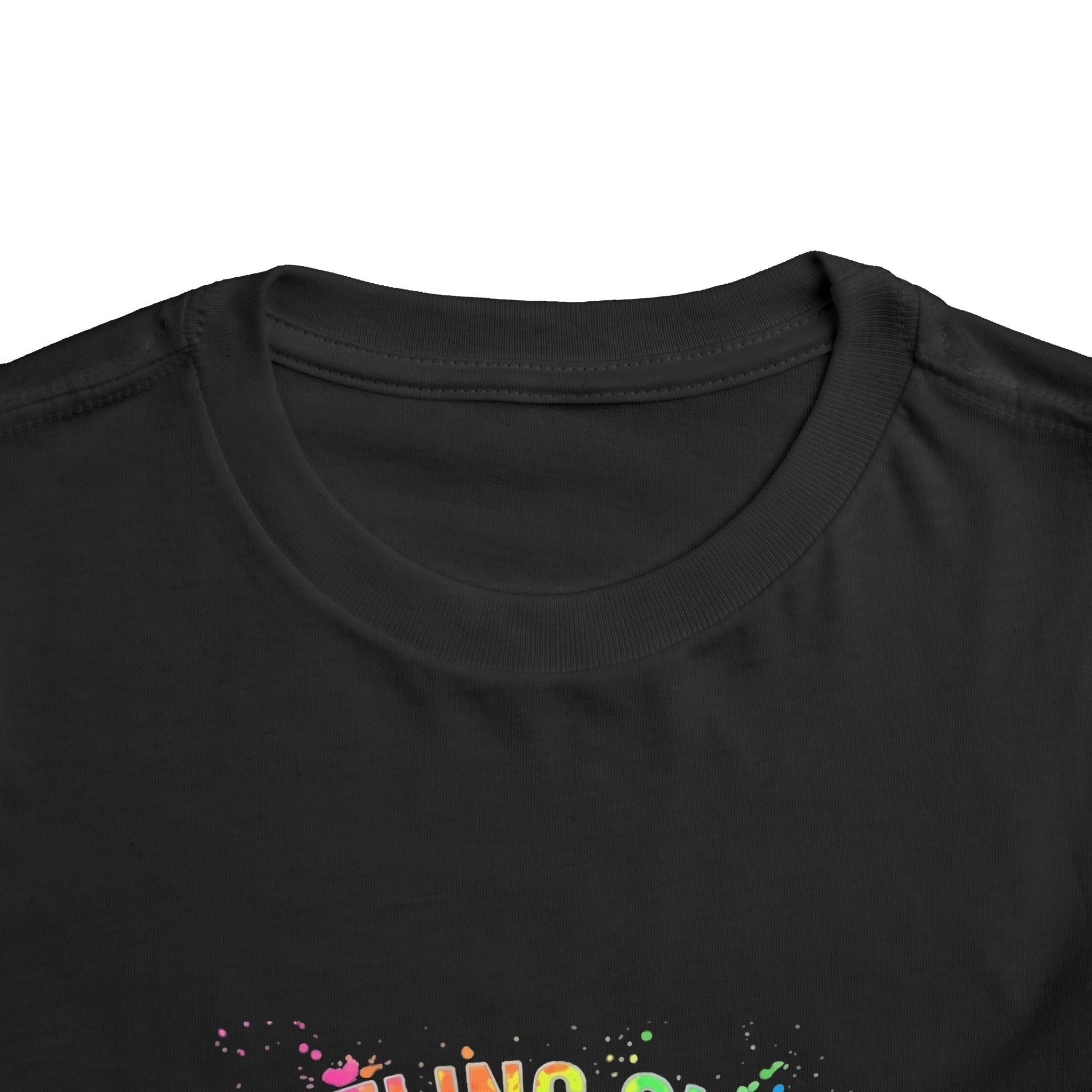 Toddler Tee — "Feeling Cute Might Throw a Tantrum Later, IDK" Rainbow Graphic