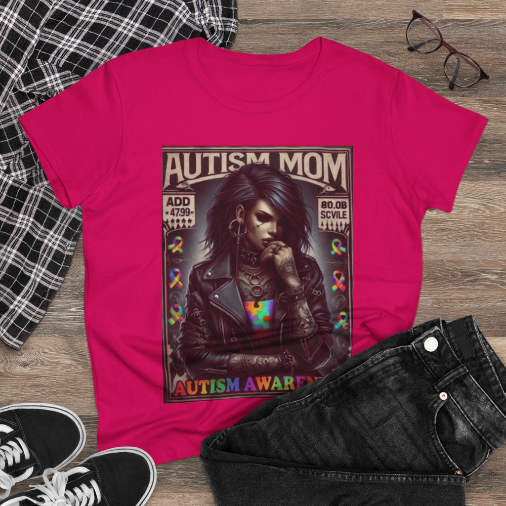 Autism Mom Tee — Gothic Rock Autism Awareness Women's T‑Shirt