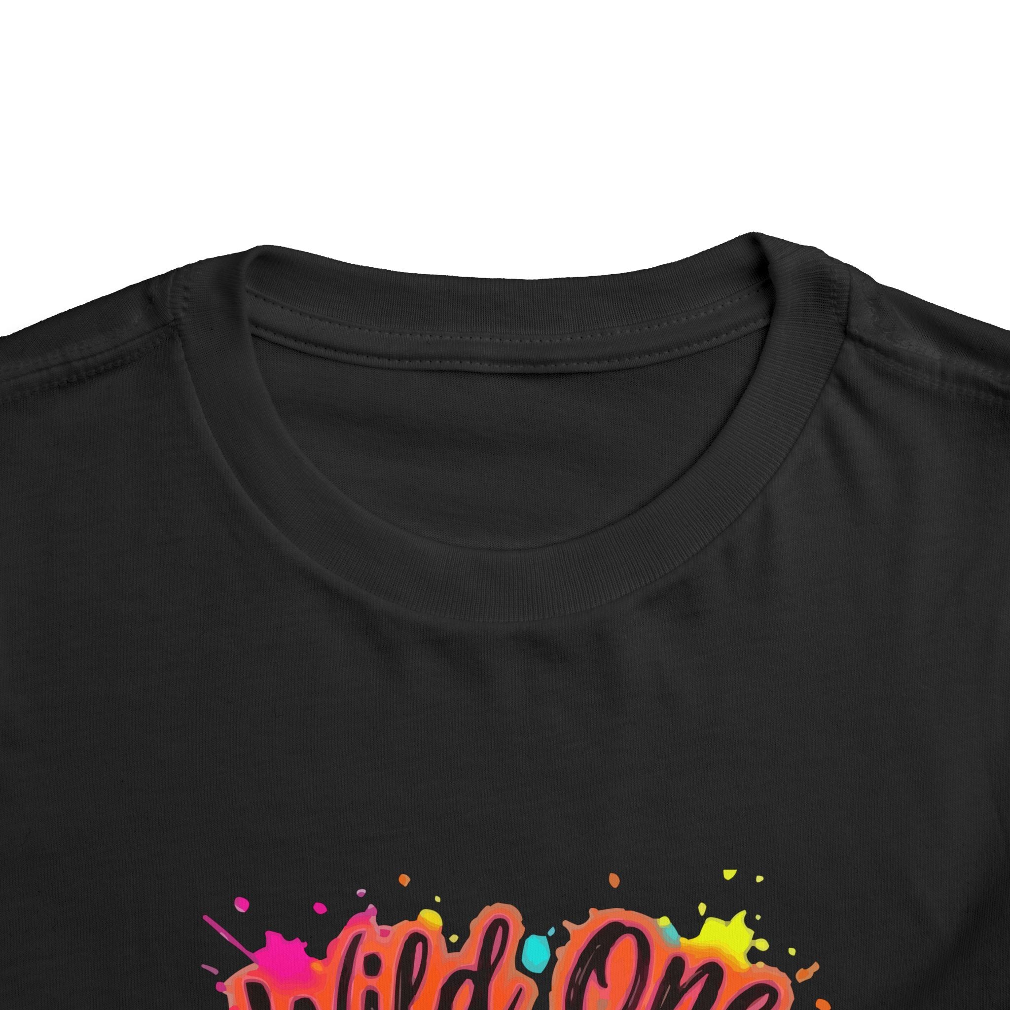 Wild One Toddler Tee — Colorful Cowboy Boots 1st Birthday Shirt