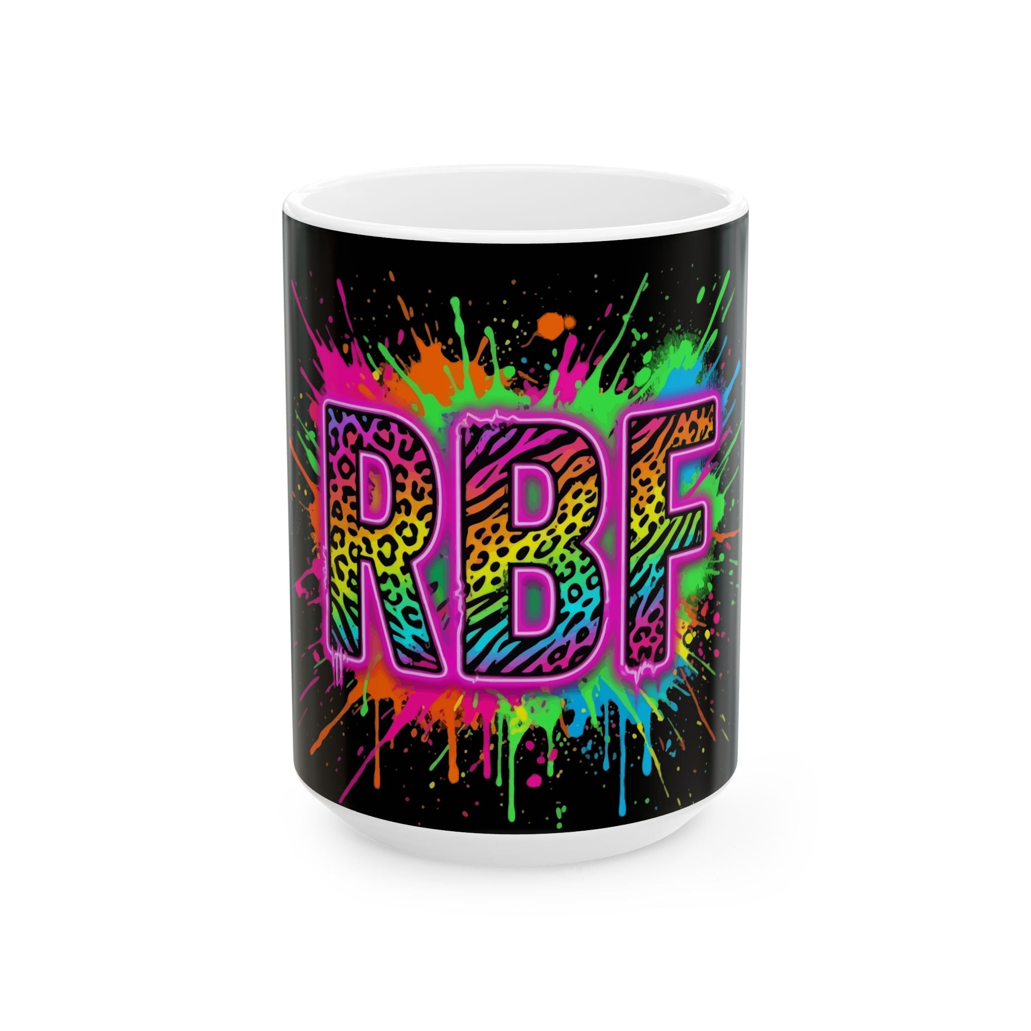 RBF Neon Splatter Ceramic Mug (11oz/15oz)