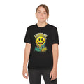 Youth Smiley Tee – “Living My Best Life” Drip Graphic Shirt