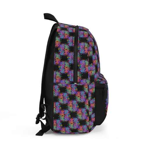 Autism Mom Backpack - Colorful Puzzle Heart Supportive Tote for Moms