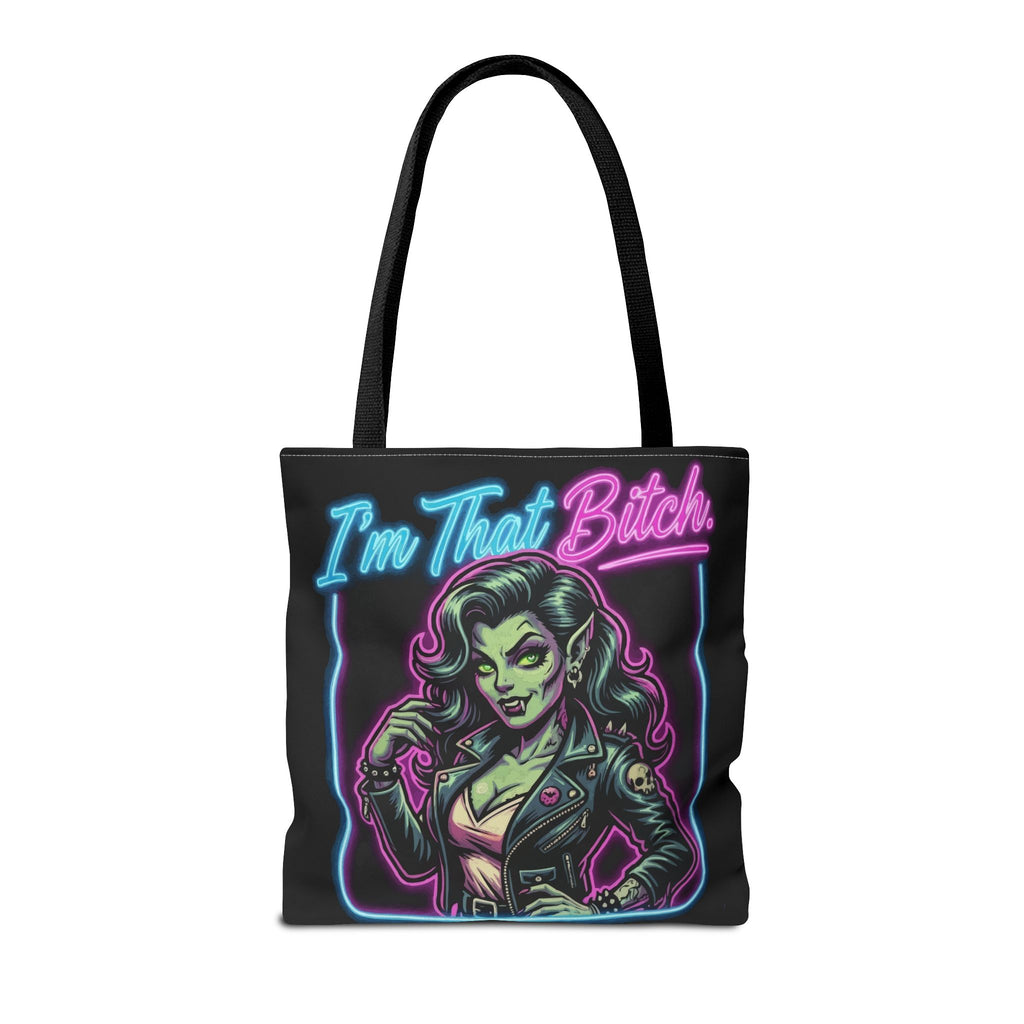 Tote Bag — "I'm That Bitch" Neon Pin-Up Tote