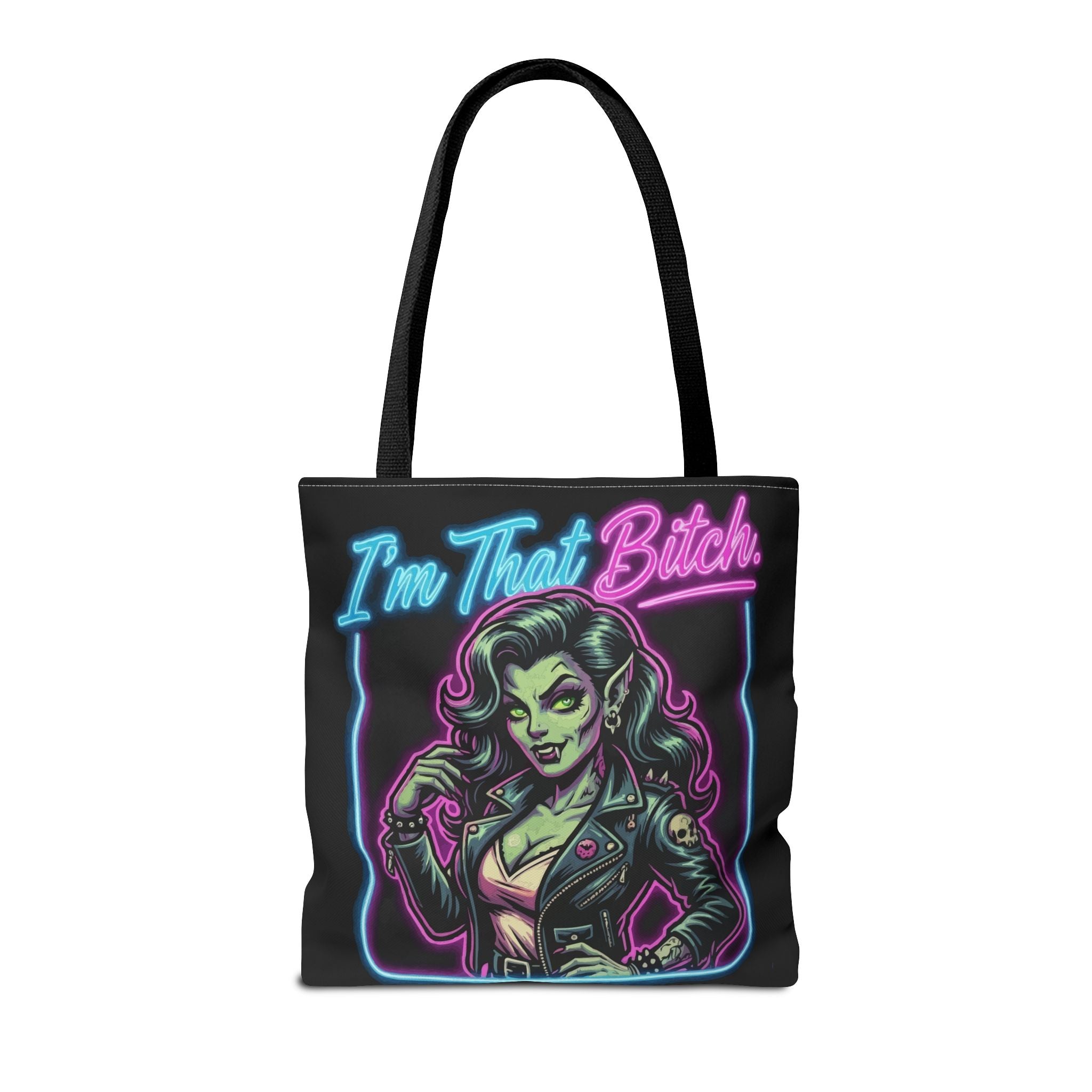 Tote Bag — "I'm That Bitch" Neon Pin-Up Tote