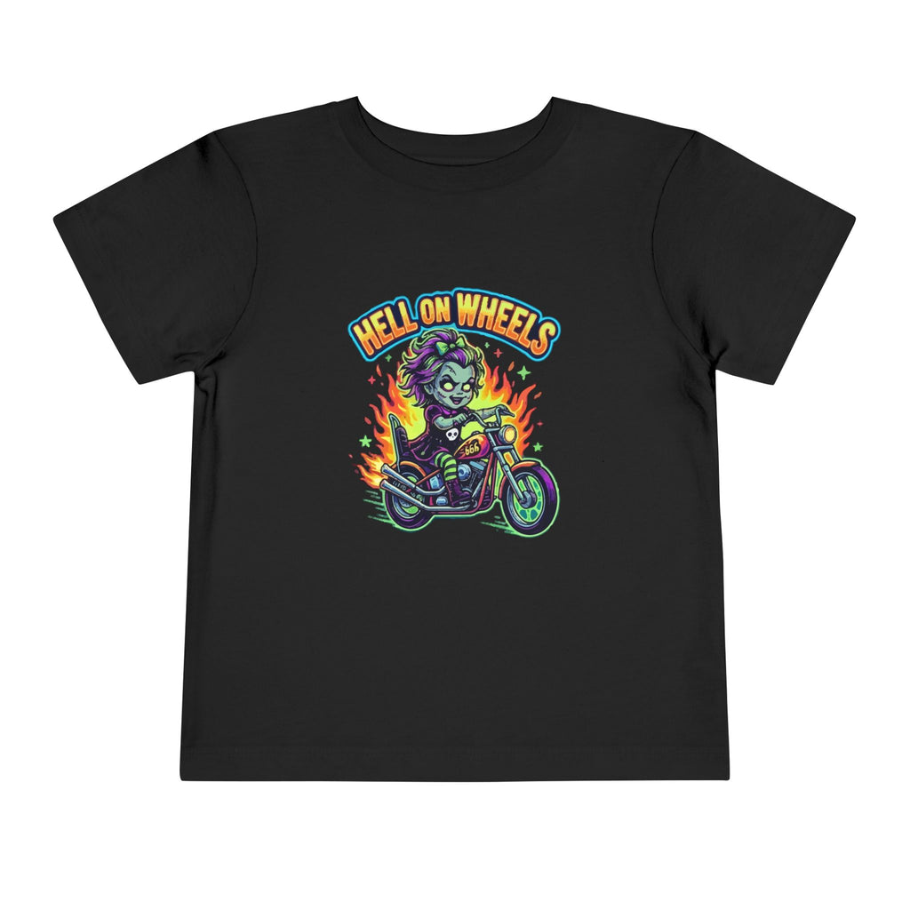 Toddler Tee — "Hell on Wheels" Baby Biker Shirt