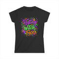 Resting Witch Face Tee — Women's Casual Gothic Graphic T-Shirt