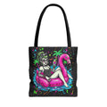 Retro Pin-Up Flamingo Tote