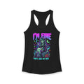 I'm Fine That's Just My Face Racerback Tank — Women's Funny Tank Top
