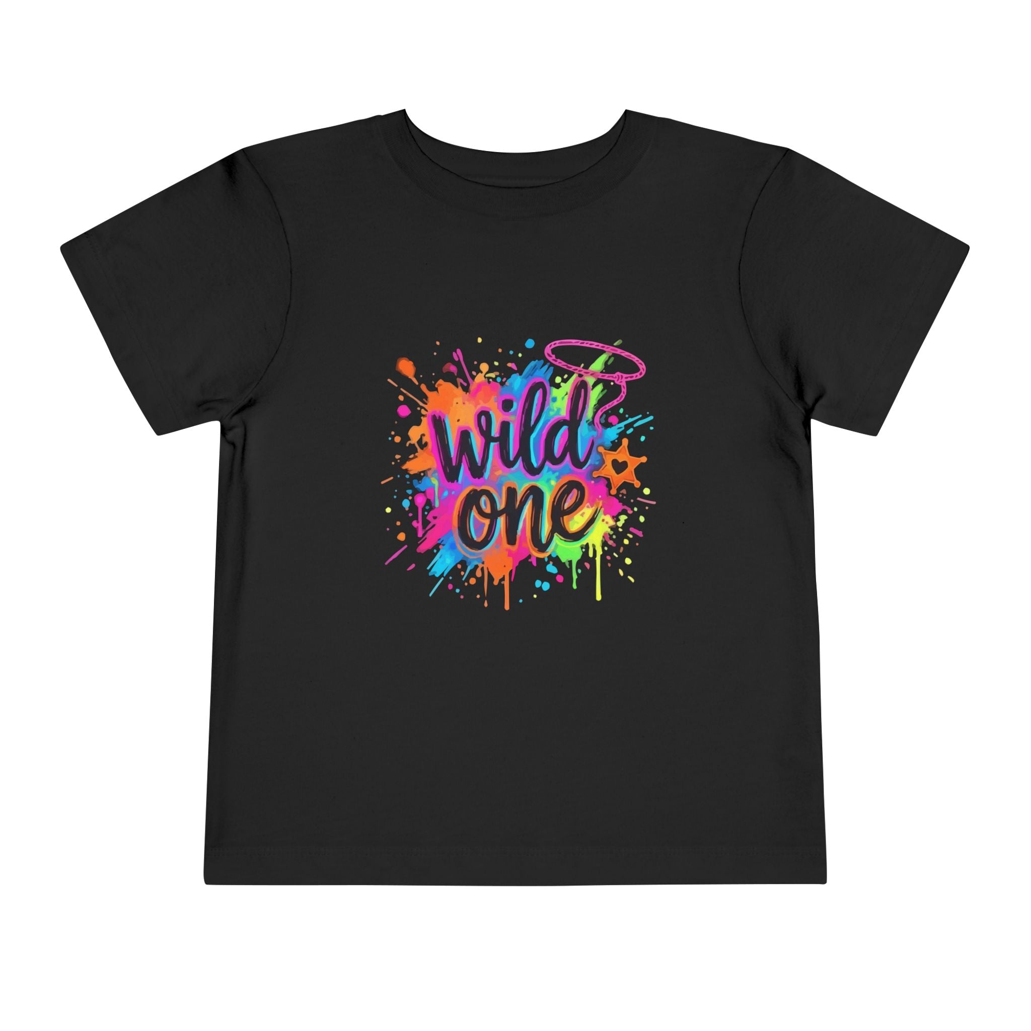 Wild One Toddler Tee — Colorful Graffiti 1st Birthday Shirt
