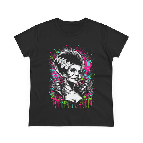 Bride of Frankenstein Tee — Neon Gothic Women's Graphic Shirt