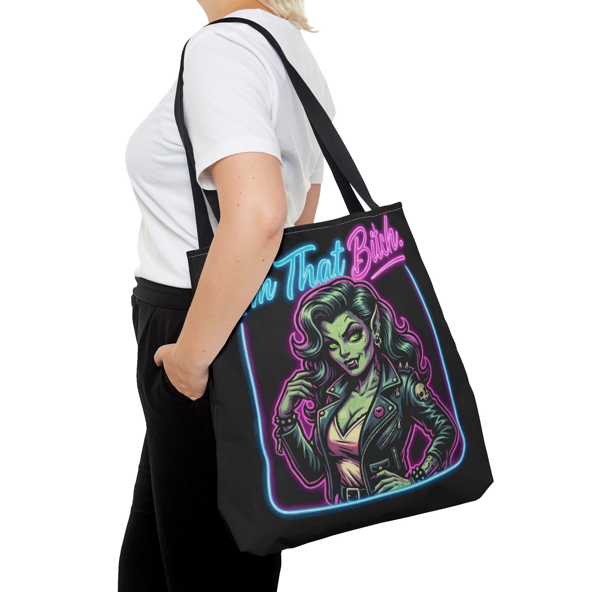 Tote Bag — "I'm That Bitch" Neon Pin-Up Tote