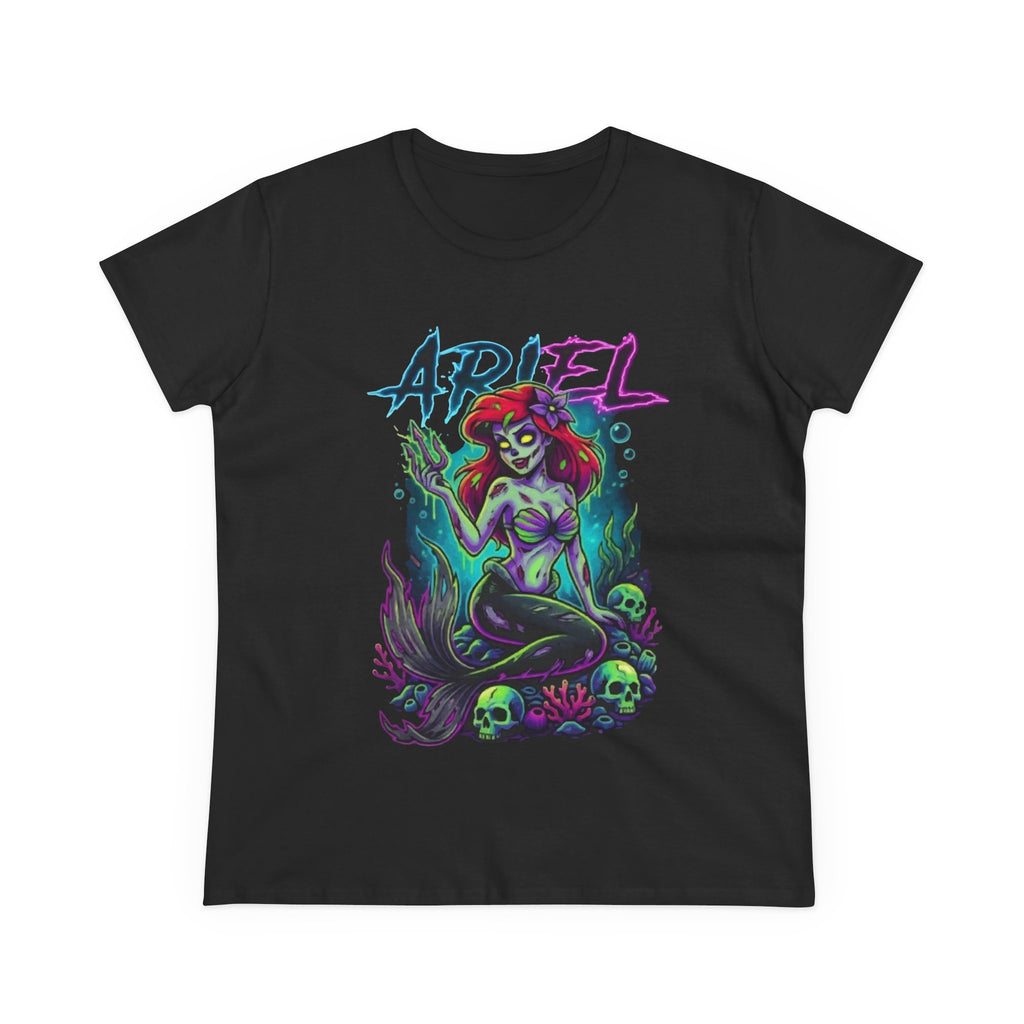 Ariel Neon Goth Mermaid Tee — Women's Graphic T-Shirt