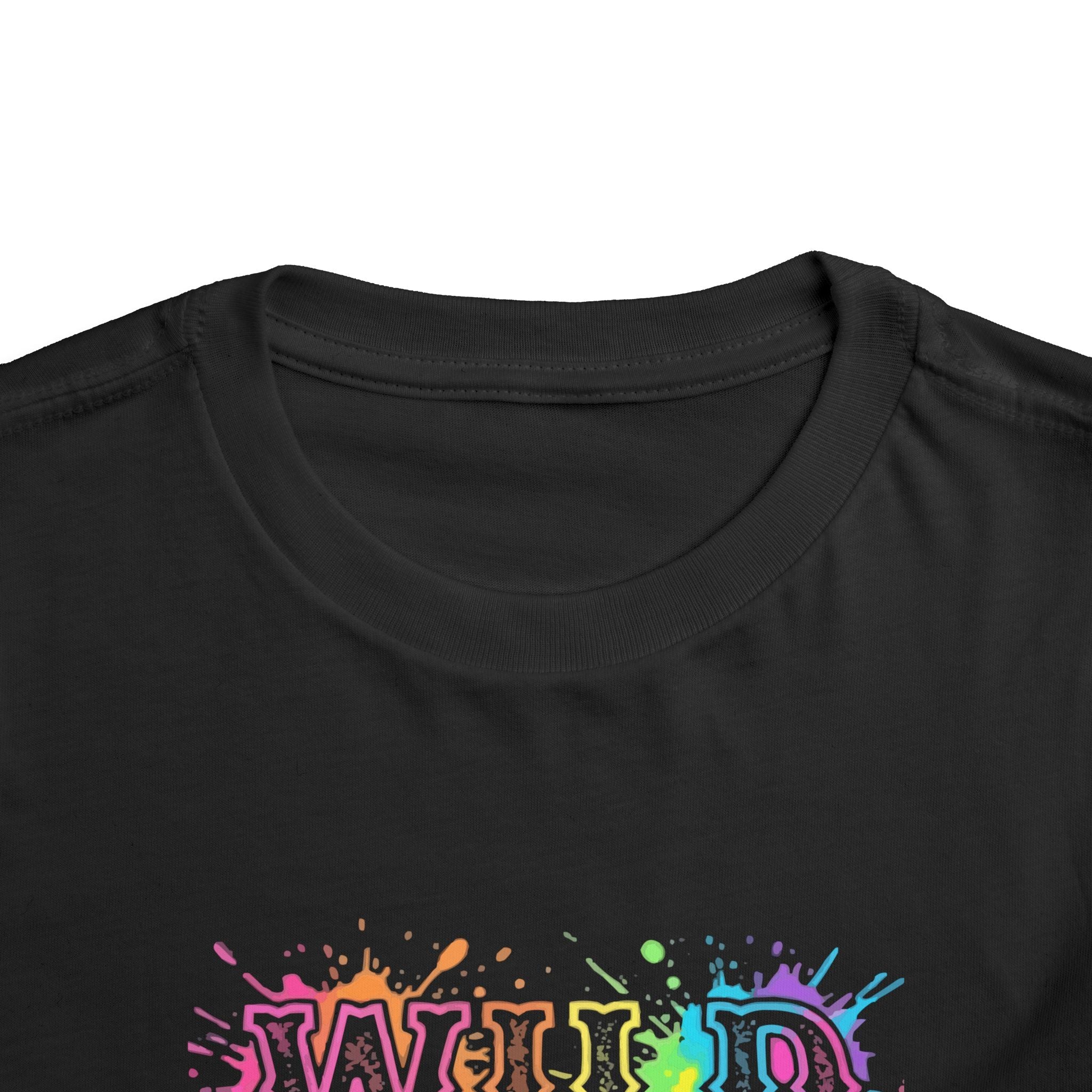 Wild One Toddler Tee — Colorful Paint Splash Birthday Shirt