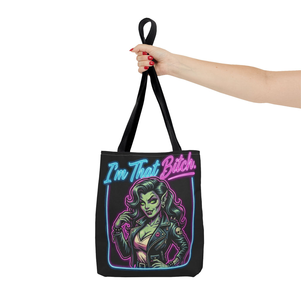 Tote Bag — "I'm That Bitch" Neon Pin-Up Tote