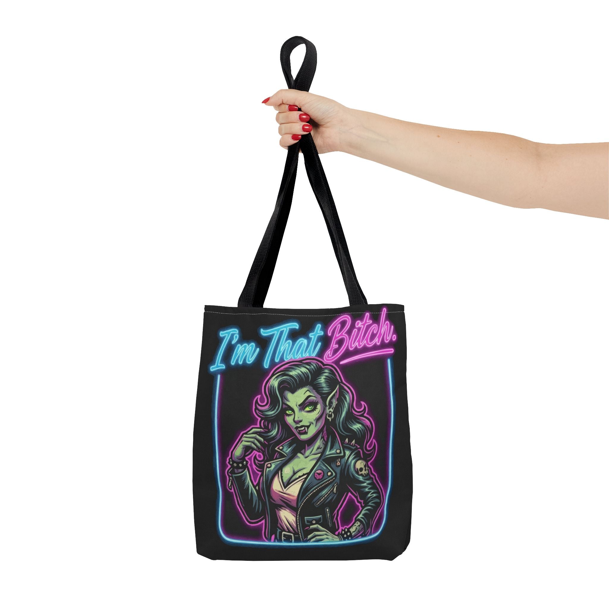 Tote Bag — "I'm That Bitch" Neon Pin-Up Tote