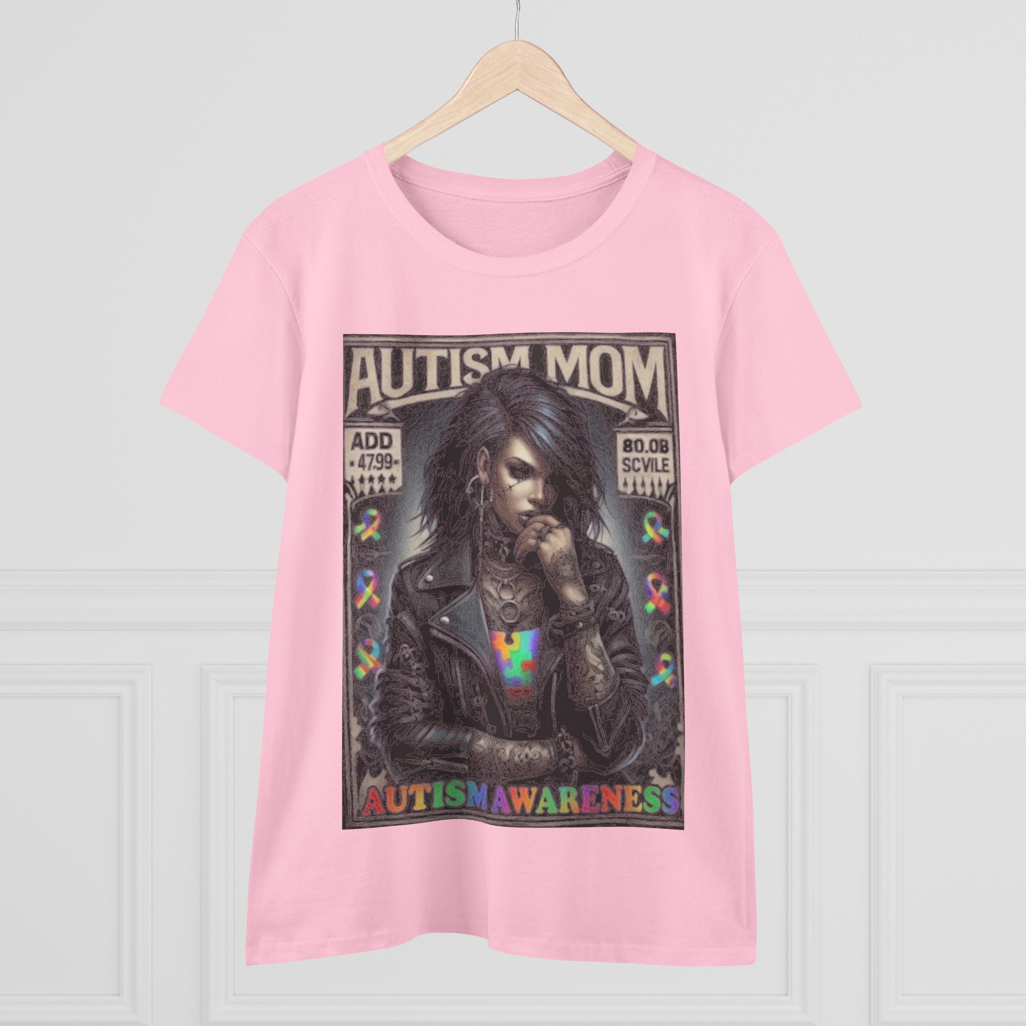 Autism Mom Tee — Gothic Rock Autism Awareness Women's T‑Shirt