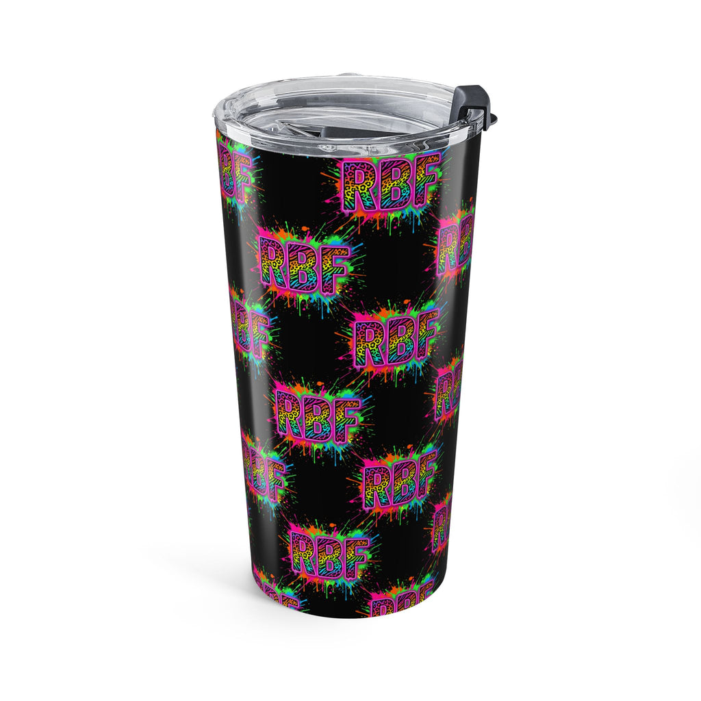 20oz Tumbler — Neon Drip "RBF" Stainless Steel Travel Cup
