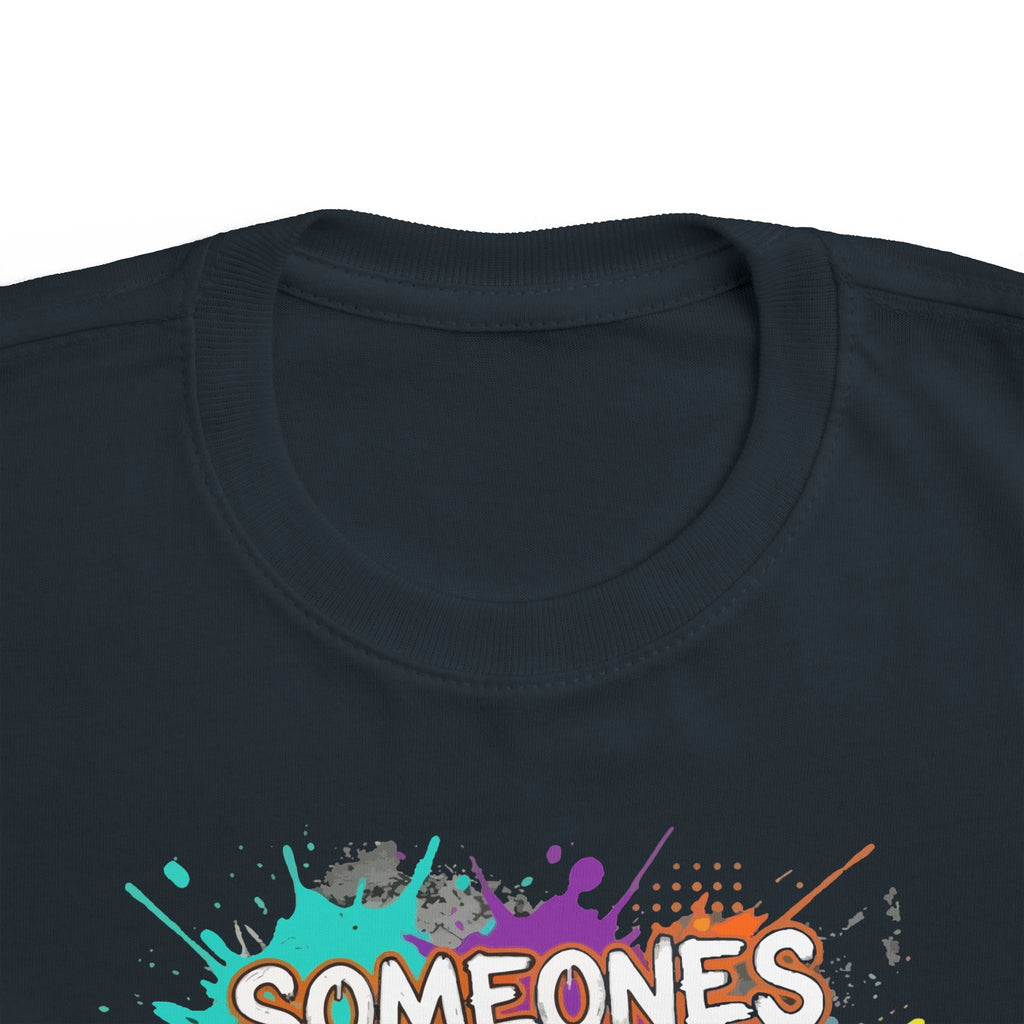 Toddler Tee — "Someone's Parental Child!" Colorful Grunge Graphic