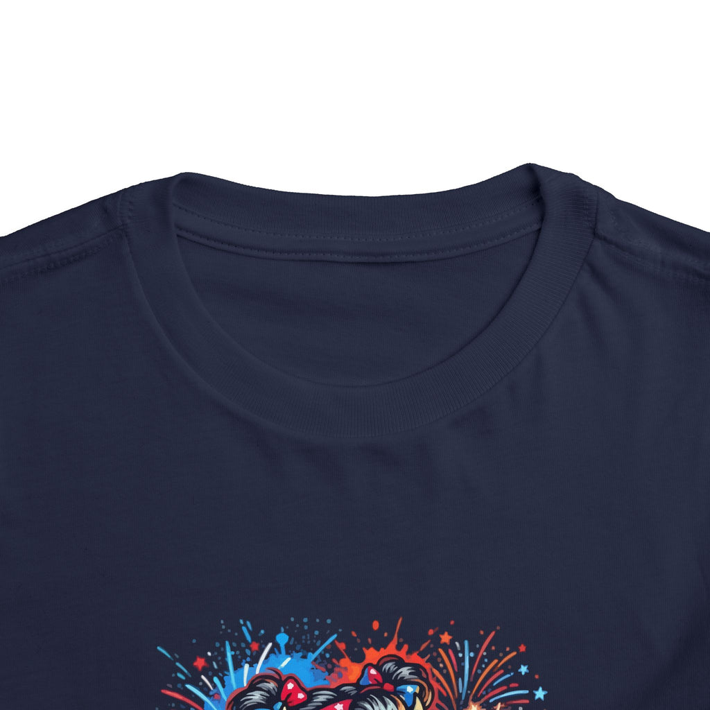 Toddler Tee — Cute Firework Monster "Light It Up" Graphic Shirt