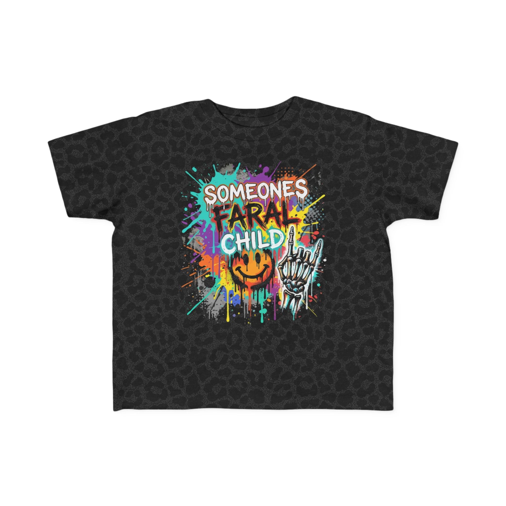 Toddler Tee — "Someone's Parental Child!" Colorful Grunge Graphic