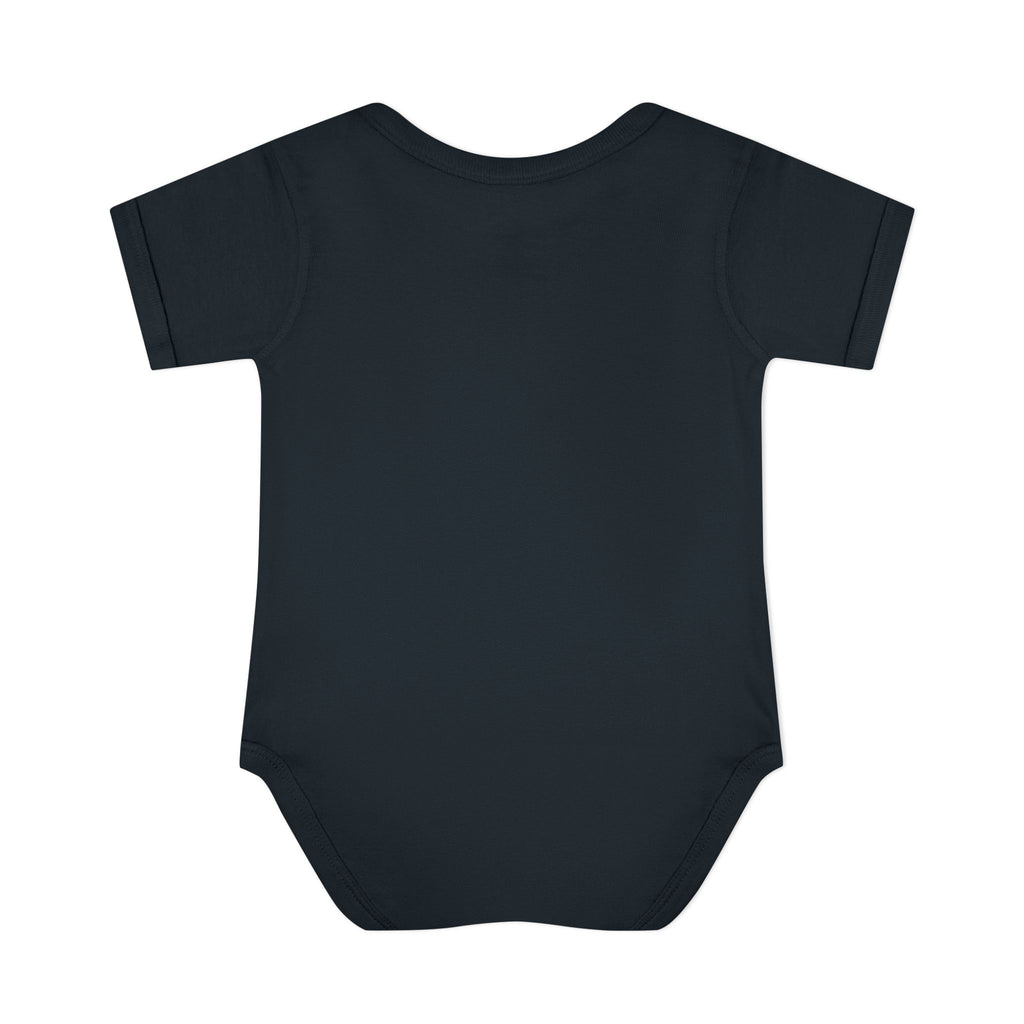 Someone's Feral Child Infant Bodysuit - Neon Smiley Skeleton Graphic Baby Onesie