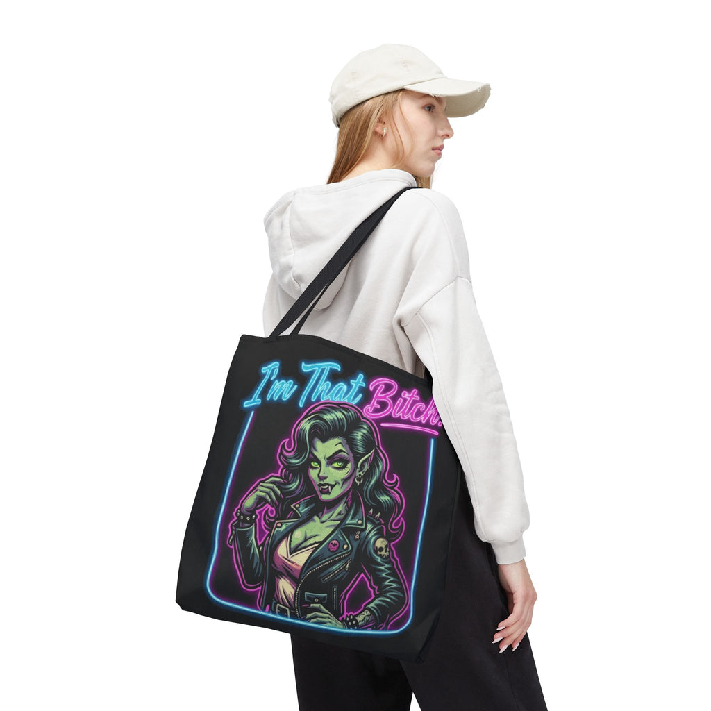 Tote Bag — "I'm That Bitch" Neon Pin-Up Tote