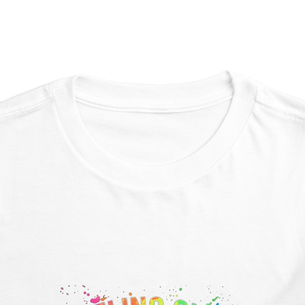 Toddler Tee — "Feeling Cute Might Throw a Tantrum Later, IDK" Rainbow Graphic