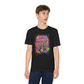 Neon Thrash Youth Tee — Skull Guitar Rocker Graphic T-Shirt